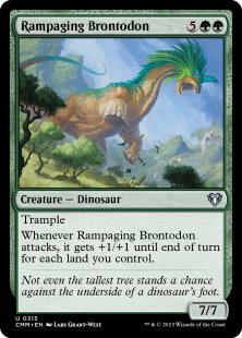 Rampaging Brontodon (foil)
