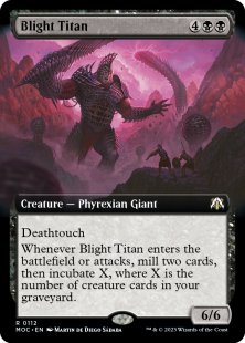 Blight Titan (foil) (extended art)
