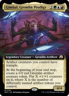 Gimbal, Gremlin Prodigy (foil) (extended art)