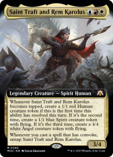 Saint Traft and Rem Karolus (foil) (extended art)