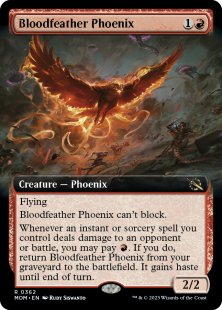 Bloodfeather Phoenix (foil) (extended art)