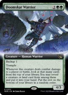 Doomskar Warrior (foil) (extended art)