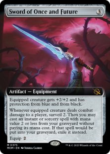 Sword of Once and Future (foil) (extended art)