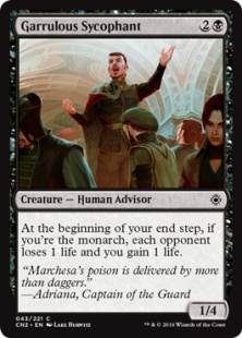 Garrulous Sycophant (foil)