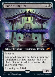 Blade of the Oni (foil) (extended art)