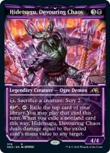 Hidetsugu, Devouring Chaos (foil) (showcase)