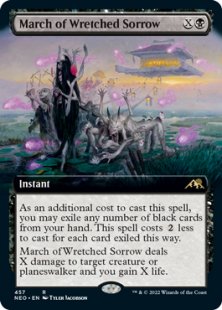 March of Wretched Sorrow (foil) (extended art)