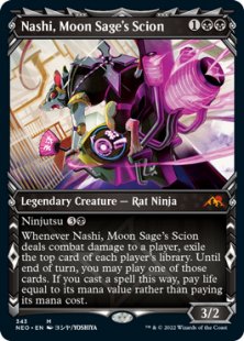 Nashi, Moon Sage's Scion (foil-etched) (showcase)