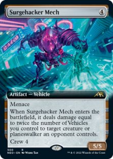 Surgehacker Mech (foil) (extended art)