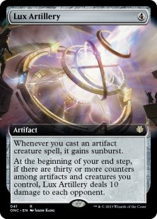 Lux Artillery (foil) (extended art)