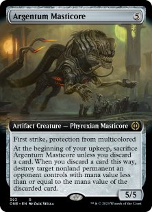 Argentum Masticore (foil) (extended art)