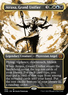 Atraxa, Grand Unifier (#459) (step-and-compleat-foil) (borderless)