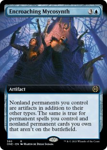 Encroaching Mycosynth (foil) (extended art)