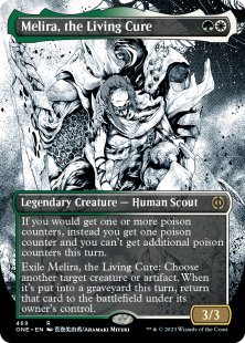 Melira, the Living Cure (#469) (step-and-compleat-foil) (borderless)