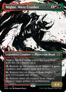 Migloz, Maze Crusher (#470) (step-and-compleat-foil) (borderless)