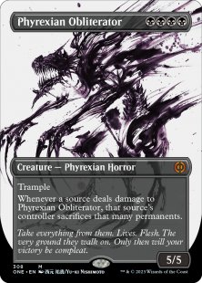 Phyrexian Obliterator (#308) (foil) (borderless)