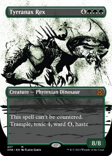 Tyrranax Rex (#457) (step-and-compleat-foil) (borderless)