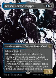 Venser, Corpse Puppet (#477) (step-and-compleat-foil) (borderless)
