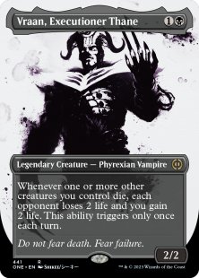 Vraan, Executioner Thane (#441) (step-and-compleat-foil) (borderless)