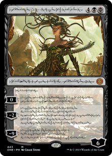 Vraska, Betrayal's Sting (#443) (Phyrexian) (step-and-compleat-foil) (showcase)