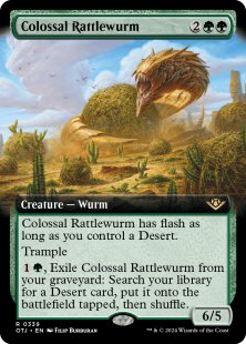 Colossal Rattlewurm (foil) (extended art)