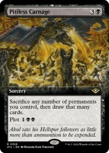 Pitiless Carnage (foil) (extended art)