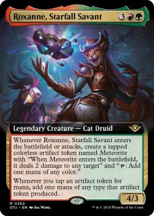 Roxanne, Starfall Savant (foil) (extended art)