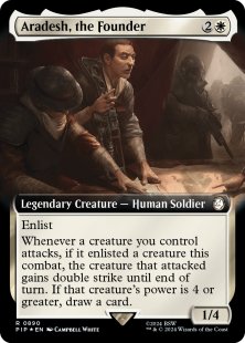 Aradesh, the Founder (surge foil) (extended art)