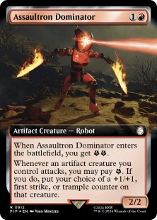 Assaultron Dominator (surge foil) (extended art)
