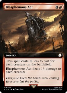 Blasphemous Act (foil) (extended art)