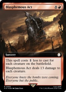 Blasphemous Act (surge foil) (extended art)