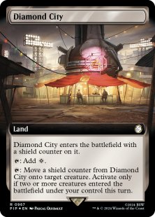 Diamond City (surge foil) (extended art)