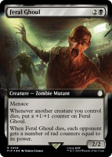 Feral Ghoul (surge foil) (extended art)