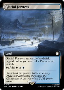 Glacial Fortress (foil) (extended art)