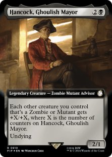 Hancock, Ghoulish Mayor (surge foil) (extended art)