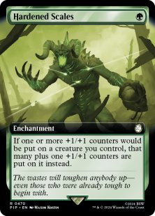 Hardened Scales (foil) (extended art)