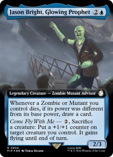 Jason Bright, Glowing Prophet (surge foil) (extended art)