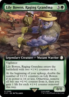 Lily Bowen, Raging Grandma (extended art)