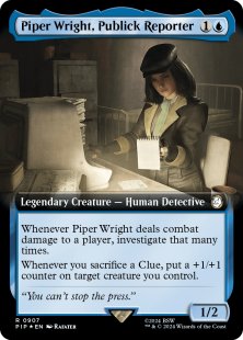 Piper Wright, Publick Reporter (surge foil) (extended art)