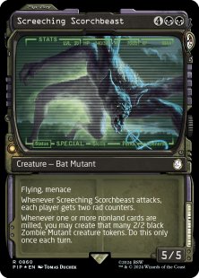 Screeching Scorchbeast (surge foil) (showcase)