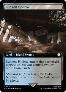 Sunken Hollow (foil) (extended art)