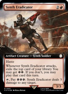 Synth Eradicator (surge foil) (extended art)