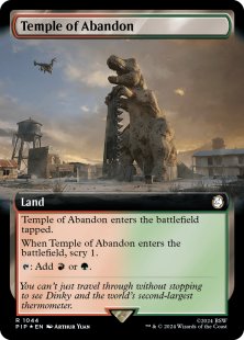 Temple of Abandon (surge foil) (extended art)