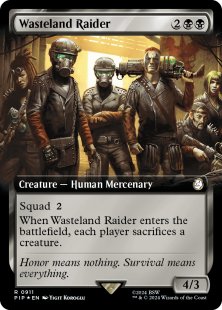 Wasteland Raider (surge foil) (extended art)