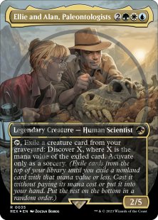 Ellie and Alan, Paleontologists (emblem) (foil) (borderless)