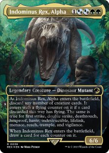 Indominus Rex, Alpha (emblem) (foil) (borderless)