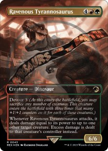 Ravenous Tyrannosaurus (emblem) (foil) (borderless)