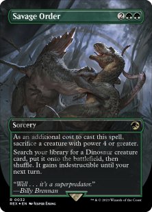 Savage Order (emblem) (foil) (borderless)