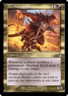 Mayhem Devil (foil) (showcase)