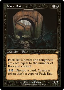 Pack Rat (#455) (foil) (showcase)